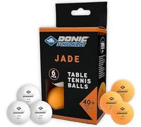Donic-Schildkröt Balles de tennis de table Jade 40 mm – 6 pièces (3 blancs/3 oranges)