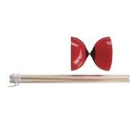 Schildkröt Set de diabolo 10 cm rouge – calottes plastique, moyeu métallique, 2 baguettes + ficelles