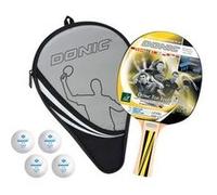 Schildkröt - Set cadeau tennis de table Top Team 500 - 1 raquette, 4 balles, housse multicolore