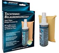Schildkröt Donic-Schildkröt Kit de Nettoyage pour Tennis Table, 100 ml Nettoyant Dans un Pulvérisateur à Pompe plus une Éponge Nettoyage, Rafraîchir les Revêtements des Raquettes, 828529