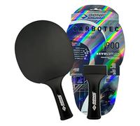 Donic-Schildkröt Raquette de Tennis de Table CarboTec 900 | Cadre 20% Carbone | Revêtement Champion-QRC approuvé par l'ITTF | Mousse de 1,9 mm | Manche Concave Ergonomique