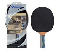 Donic-Schildkröt Raquette de Tennis de Table Ovtcharov 3000, avec Inserts en Carbone, AVS, PLS et Poignée Ergo, Éponge 2,3 mm, Revêtement Liga - ITTF, en Blister, 754400