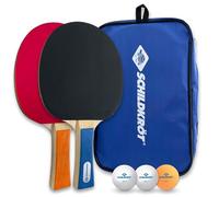 Donic-Schildkröt Set de Tennis de Table Hobby pour 2 Joueurs: 2 Raquettes, 3 balles intégrées dans Une Pochette de Transport