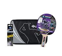 Donic-Schildkröt Set de Tennis de Table Premium Legends 800, 1 Raquette, 3 balles 3-étoiles - ITTF, Bonne Housse de Raquette, Ensemble Complet de Haute Qualité, 788488