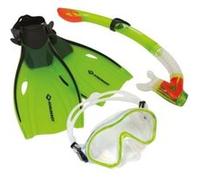 Donic Schildkröt snorkelset Bermudajunior vert 3-pièces Vert G