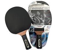 Donic Schildkröt Waldner 3000 Raquette de Tennis de Table Mixte Enfant, Noir/Rouge/Brun, 751803
