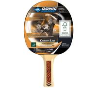 Donic Schildkröt Champs Line 300 Raquette de Tennis de Table Mixte Enfant, Noir/Rouge/Brun, Universal