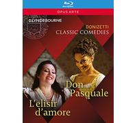 Donizetti : Don Pasquale - L'Élixir d'amour (Glyndebourne). Corbelli, de Niese, Siurina, Auty, Mazzola, Benini, Clément, Arden. [Blu-ray]