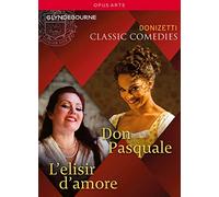 Donizetti : Don Pasquale - L'Élixir d'amour (Glyndebourne). Corbelli, de Niese, Siurina, Auty, Mazzola, Benini, Clément, Arden.