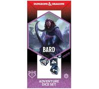 Donjons & Dragons : D&D Adventure Dice : Bard - Bleu et noir - Lot de 14 matrices de jeu de rôle - Symboles de classe, collection - Accessoire de jeu de rôle - Dés Sirius