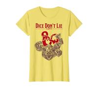 Donjons & Dragons Dice Don't Lie T-Shirt, Femme, Citron, M
