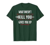 Donjons & Dragons What Doesn't Kill You Gives You XP T-Shirt, Homme, Vert Forêt, XL