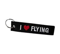 DonJordi Porte-clés « I Love Flying » - Pour tous les pilotes - En tissu