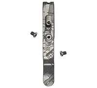 Donk! Clip de poche pour outils multifonctions Leatherman Free P & T Series, ARC, Bond et Curl | Titanium TC4 - Mat | Vis en titane | 5 designs personnalisés - « House Plans Mat »