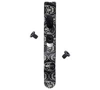 Donk! Clip de poche pour tous les outils multifonctions Leatherman Free Series | P2, P4, T2, T4, K2, K4 | Titane TC4 - Noir | Vis en titane | 5 designs personnalisés « Numb Skulls Dark »