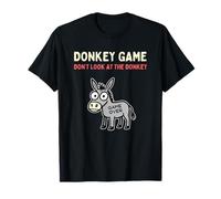 Donkey Game Don't Look At The Donkey Funny Animal T-Shirt