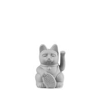 DONKEY Lucky Cat Mini | Gris - Porte-Bonheur Japonais en Forme de Chat Angulaire Gris 9,8 cm de Haut