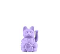 DONKEY Lucky Cat Mini | Lilac - Porte-Bonheur Japonais en Forme de Chat Angulaire Violet 9,8 cm de Haut