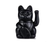 DONKEY Products Chat Porte-Bonheur en Plastique, Noir, 10,5 x 8,5 x 15 cm