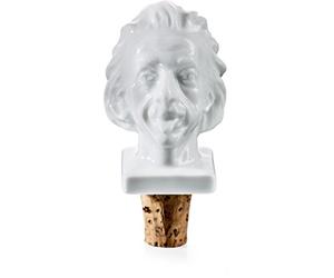 Donkey Products - Drink with Einstein, Portrait de bouchon - Fermeture pratique avec tête de Einstein Porcelaine pour bouteilles ouvertes - Cadeau sympa Drink With Einstein