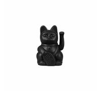Donkey Products Lucky Cat Mini Maneki Neko chat porte-bonheur noir 10cm