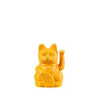 DONKEY Products Lucky Cat Mini Maneki Neko, Winky Cat, Lucky Charm Jaune 9.8cm