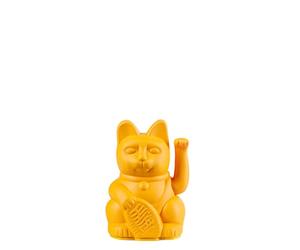 DONKEY Products Lucky Cat Mini Maneki Neko, Winky Cat, Lucky Charm Jaune 9.8cm