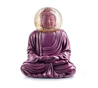 Donkey Products Summerlobe Le Bouddha, Glitzerkugel, Polyresin, Glas, Lila 15cm