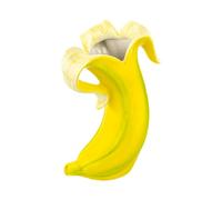 Donkey Products Vase Banana Romance, Dekovase, Blumenvase, Dolomit, Gelb 21.8 cm