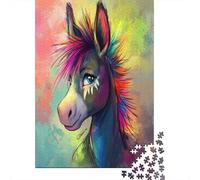 Donkey Puzzles pour Adultes1000 Pièces Puzzle Classique Moderne Art Mural Cadeau Unique Home Decor Apour Adultes Et Enfants À Partir De 12 Ans 1000pcs (75x50cm)
