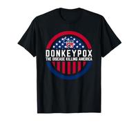 Donkeypox The Disease Killing America Drapeau USA T-Shirt