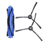 Donkivvy Brosse latérale principale compatible avec pour Eufy RoboVac L35 pour Hybrid, L35 pour Hybrid+, LR30 pour Hybrid+ Robot aspirateur - 1 brosse rouleau principale, 2 brosses latérales