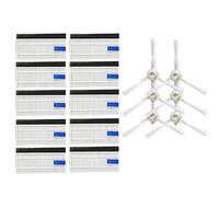 Donkivvy Kit de brosses latérales pour aspirateur robot pour Tefal pour X-Plorer Serie 75 Total Care RG7687 RG7687WH