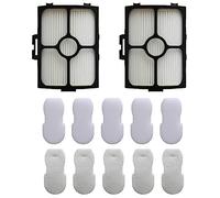 Donkivvy Kit de Filtres pour Shark Stratos Ultralight DuoClean pour PowerFins HZ3000 HZ3002 Aspirateur Filaire, Rechange XFFKHZ3000 XHFHZ3000, 2 Filtres HEPA, 5 Filtres Pré-Moteur en Mousse et Feutre