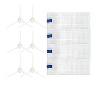 Donkivvy Lot de 10 filtres à brosse latérale pour aspirateur Explorer 20 40 45 50 Series RG687 RR682 RR688, 4 filtres HEPA, 6 brosses latérales