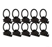 Donkivvy Lot de 10 fixations d'ancrage à joint torique pour remorques E-Track - Capacité de charge lourde de 680,4 kg