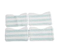 Donkivvy Lot de 4 tampons de nettoyage en microfibre de rechange pour nettoyage de carrelage de bain pour Leifheit et raclette de baignoire, nettoyeur de cabine de douche