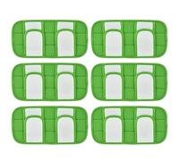 Donkivvy Lot de 6 tampons réutilisables en microfibre pour balai pour Swiffer - Durable et lavable - Recharges de rechange pour tête de balai de 30,5 cm