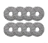 Donkivvy Lot de 8 serpillères de rechange en microfibre pour aspirateur robot Conga 13090 Spin Revolutions Home&Wash, recharges lavables et réutilisables