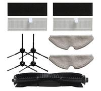 Donkivvy Lot de 9 accessoires pour aspirateur robot N1 N1 Plus, 1 brosse à rouleau principal, 2 chiffons de serpillière, 2 filtres, 4 brosses latérales