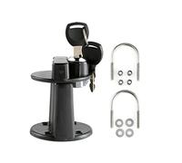 Donkivvy Support de verrouillage de réservoir de carburant pour bidon de carburant de 3 L 5 L avec serrure et clé, pour moto, voiture, UTV ATV