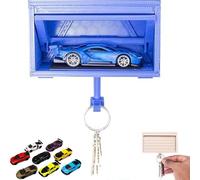 Donko Car Garage Key Holder with Opening Door,garage Key Holder,Funny Wall Mount Car Garage Key Rack,3D Printed Key Organizer Wall Mount,Easy Installation Key Rack for Entryway-Cars are random-D