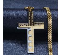 Donley - Collier - Croix - Jésus - Cubain - Don - Or - Or - Que ton règne vienne