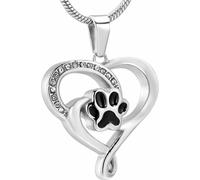 Donley - Collier de cendres - Collier d'urne - Collier de crémation - Collier commémoratif - Urne - Cœur - Animaux - Collier pour cendres - Collier commémoratif - Collier pour défunt - Collier pour ce