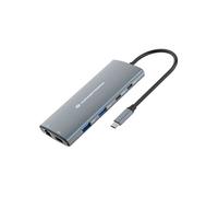 Conceptronic station d'accueil DONN06G USB 3.2 Gen 1 Type-C avec câble Gris