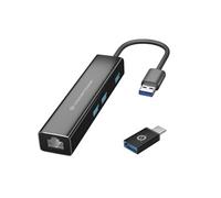 Conceptronic Hub USB DONN07BA USB 3.2 Gen 1 (3.1 Gen 1) Type-A 5000 Mbit/s Noir