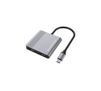 Conceptronic Station d'accueil DONN13G – USB‑C filaire (USB 3.2 Gen 1), 2x HDMI, USB – Gris