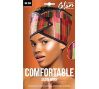 DONNA ANKARA Bandeau en satin confortable - 61 x 15,2 cm - Double couche de satin réversible avec fermeture réglable - Taille unique, bandeau doux et soyeux pour femme, tresses, dreadlocks et cheveux