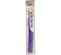 DONNA Peigne à queue extra longue - Peigne à dents larges avec long manche pour séparer, séparer et tresser - Peigne à cheveux pastel antistatique pour cheveux naturels et bouclés (violet)