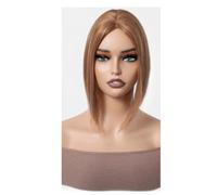 Donne Capelli Base en dentelle mono 8 x 12 cm, postiches de 25 cm, clips for cheveux fins for femmes Extensions de cheveux(Dark Blonde)